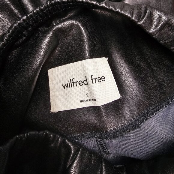 Aritzia Wilfred Free Daria Vegan Leather High Waisted Leggings Pants Size Small - Picture 6 of 7